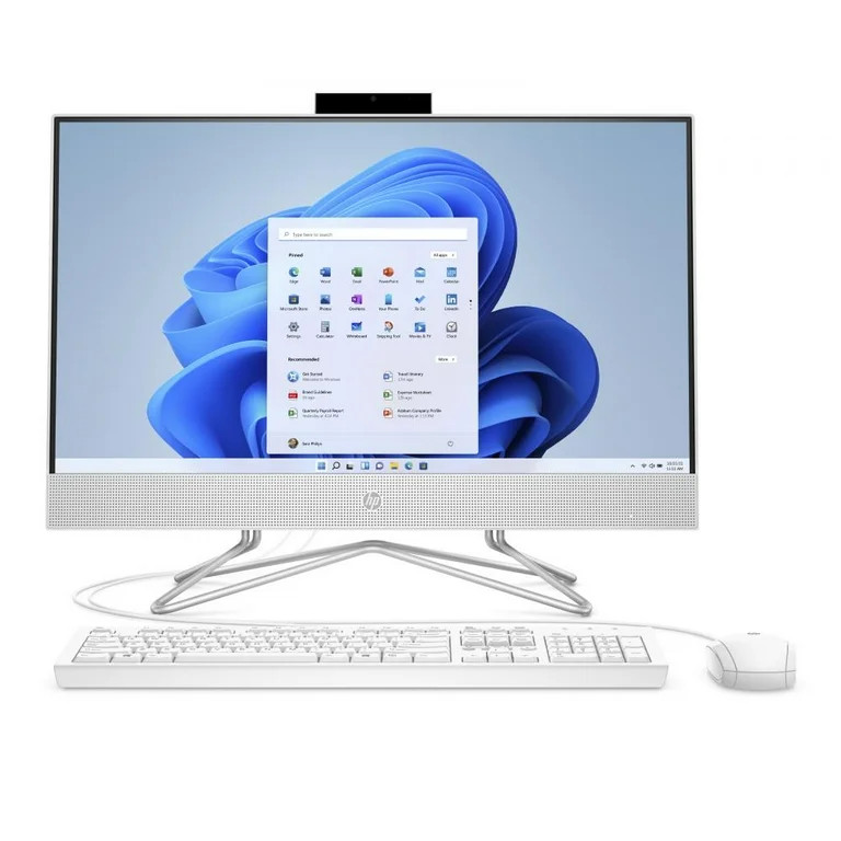 HP 23.8" FHD All-in-One Desktop Intel Core i3-1115G4 8GB RAM 256GB SSD Snow White 24-df1000 (2024... | Walmart (US)