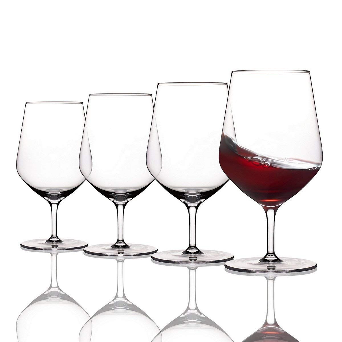 Wine Enthusiast Fusion Air Short Stem Taste Wine Glasses - Set of 4 | Amazon (US)