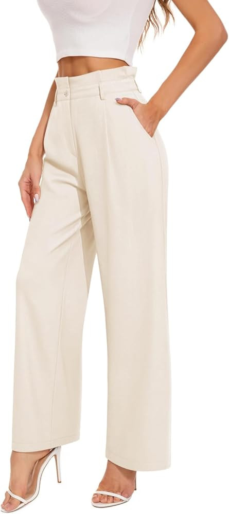 NIMIN Womens Dress Pants Wide Leg Business Casual Work Trousers High Waisted Slacks 2025 Fashion ... | Amazon (US)