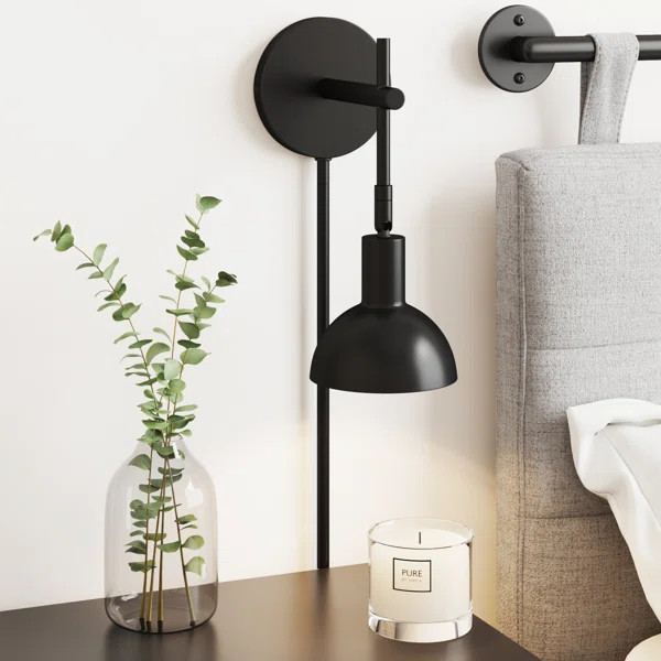 1 - Light Dimmable Plug-in Armed Sconce | Wayfair North America