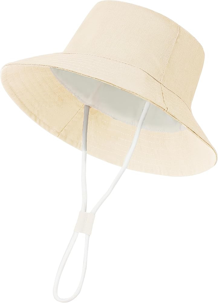 Baby Boy Sun Hat Toddler Summer Bucket Beach Hats for Girls Sun Protection UPF 50+ Cotton Linen | Amazon (US)