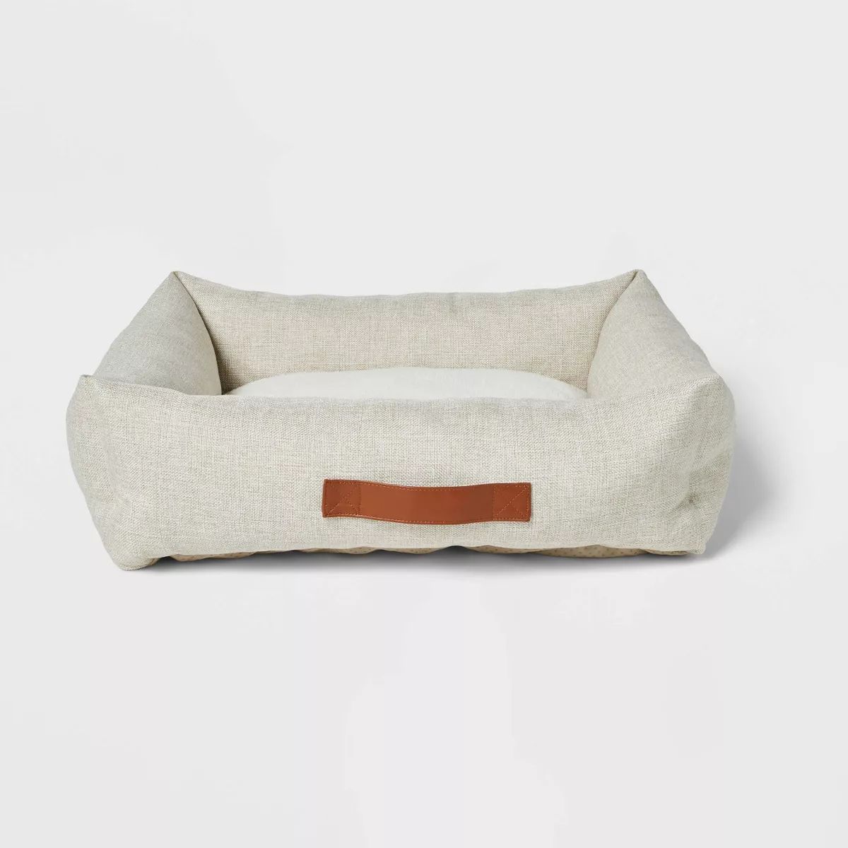 Neutral 4-Sided Bolster Dog Bed - Boots & Barkley™ - Cream - M | Target