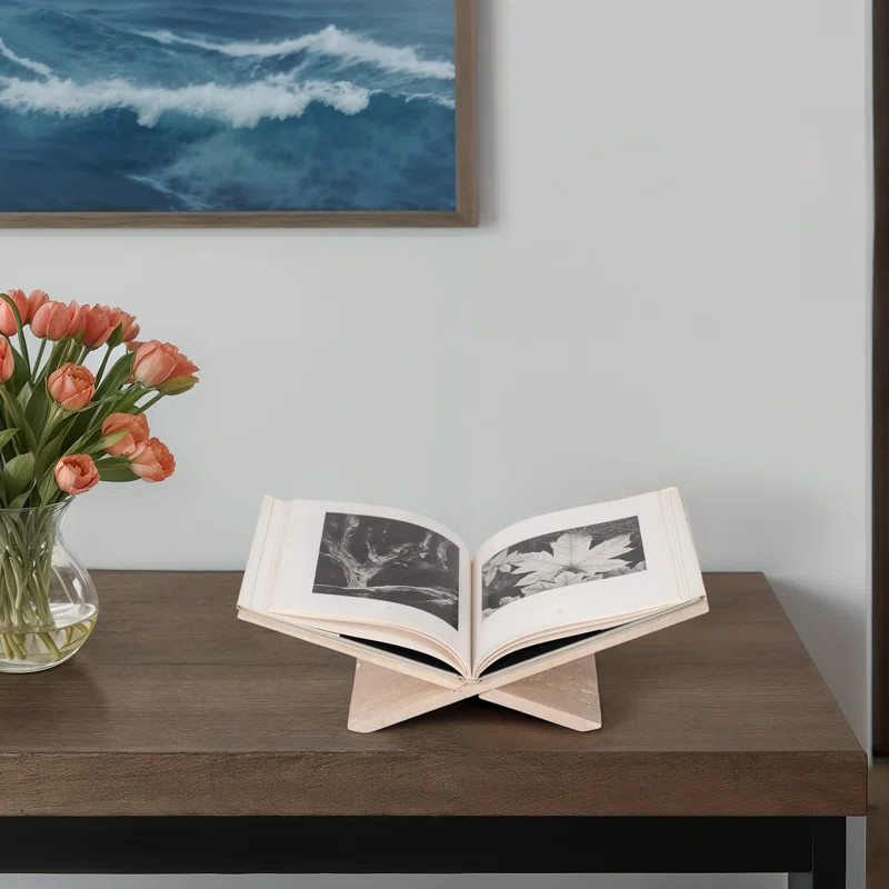 18" Travertine Bookstand | Wayfair North America