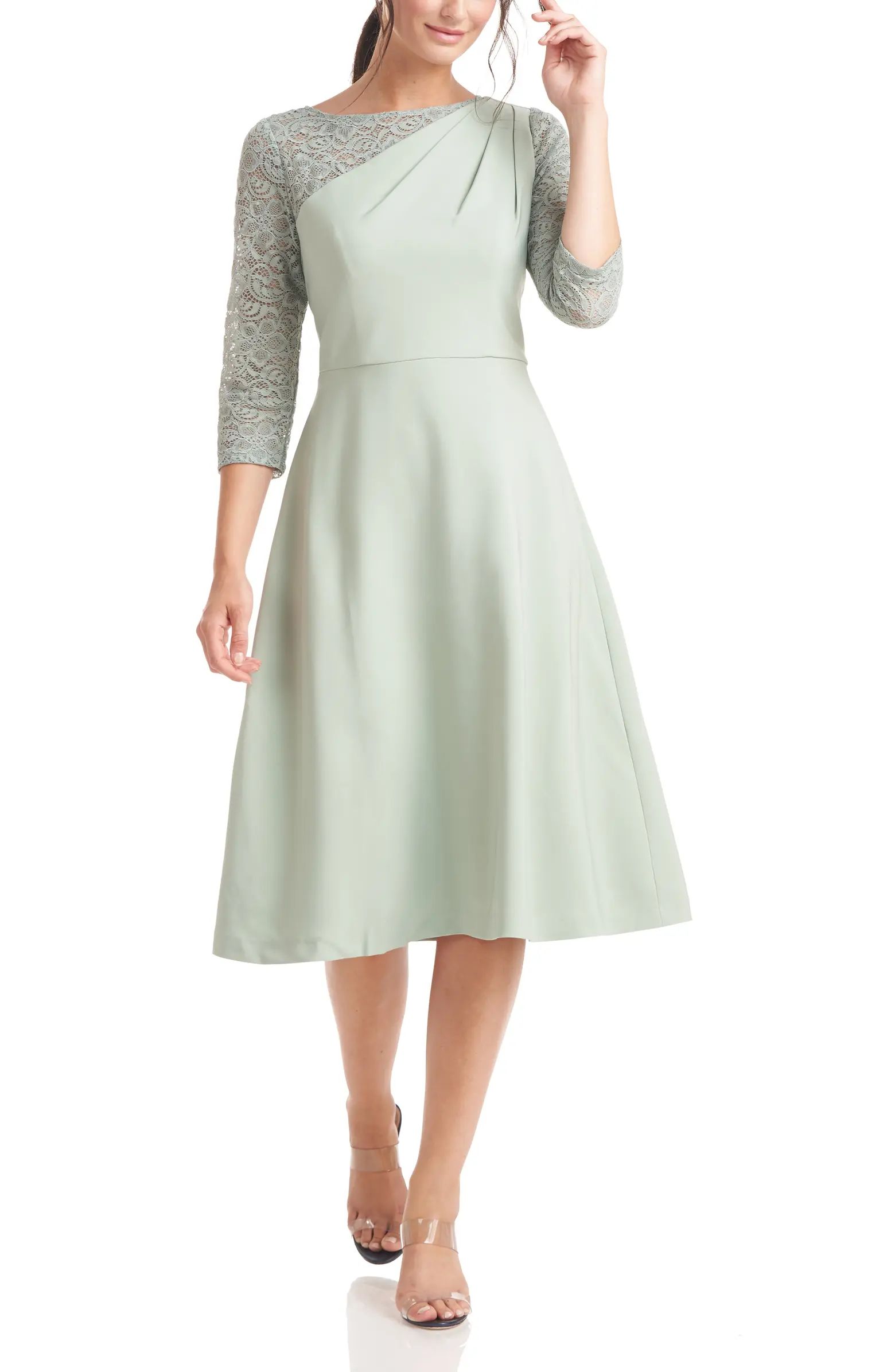 JS Collections Rory Fit & Flare Midi Dress | Nordstrom | Nordstrom