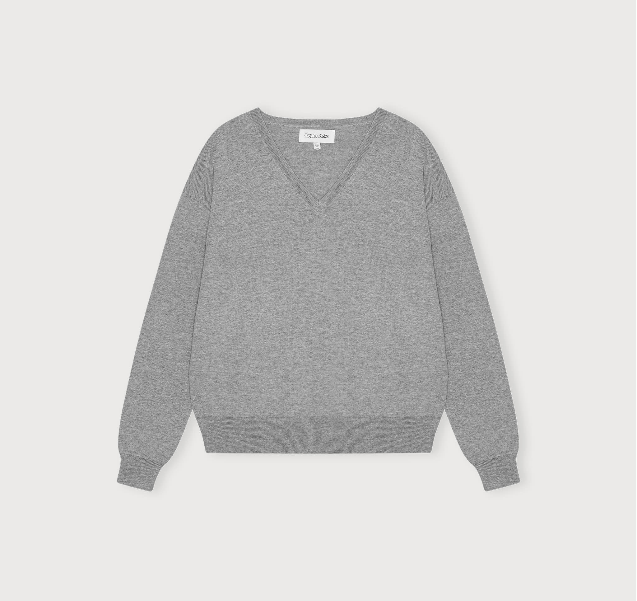 Fine Knit V-Neck Sweater | Organic Basics