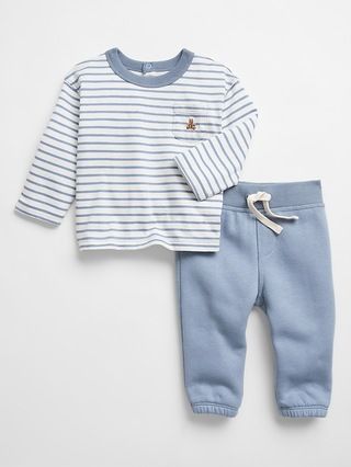 Baby Brannan Stripe Outfit Set | Gap Factory