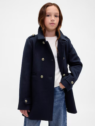 Kids Wool-Blend Peacoat | Gap (US)