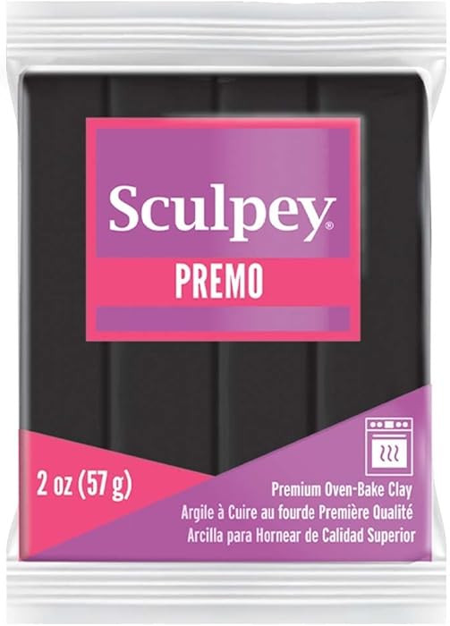 Sculpey Premo™ Polymer Oven-Bake Clay, Black, Non Toxic, 2 oz. bar, Great for jewelry making, h... | Amazon (US)
