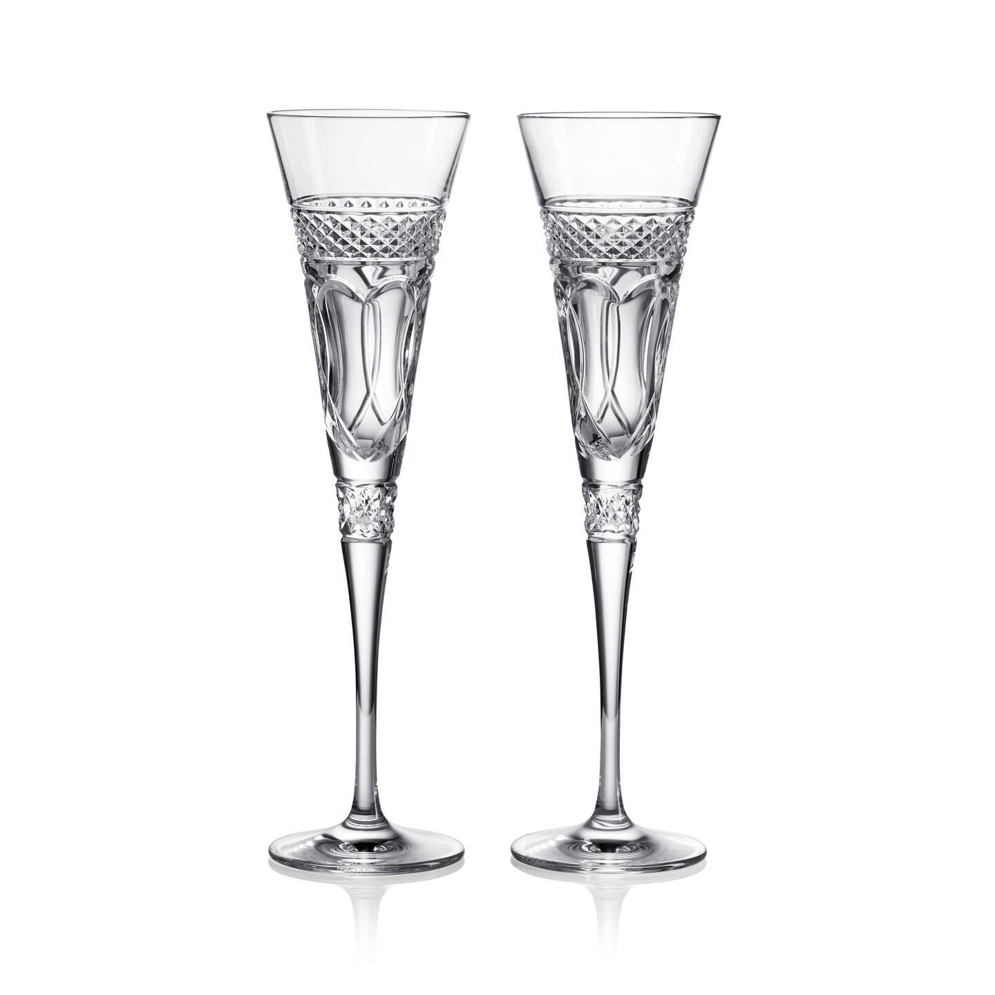Times Square Clear Flute Love 2023 S/2 | Waterford | Waterford