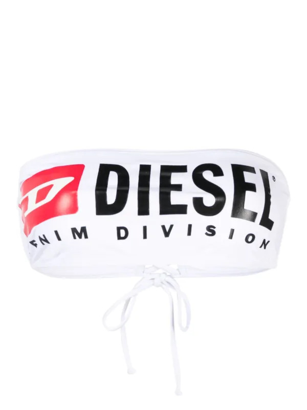 Diesel Bfb-Bryna logo-print Bikini Top - Farfetch | Farfetch (CN)