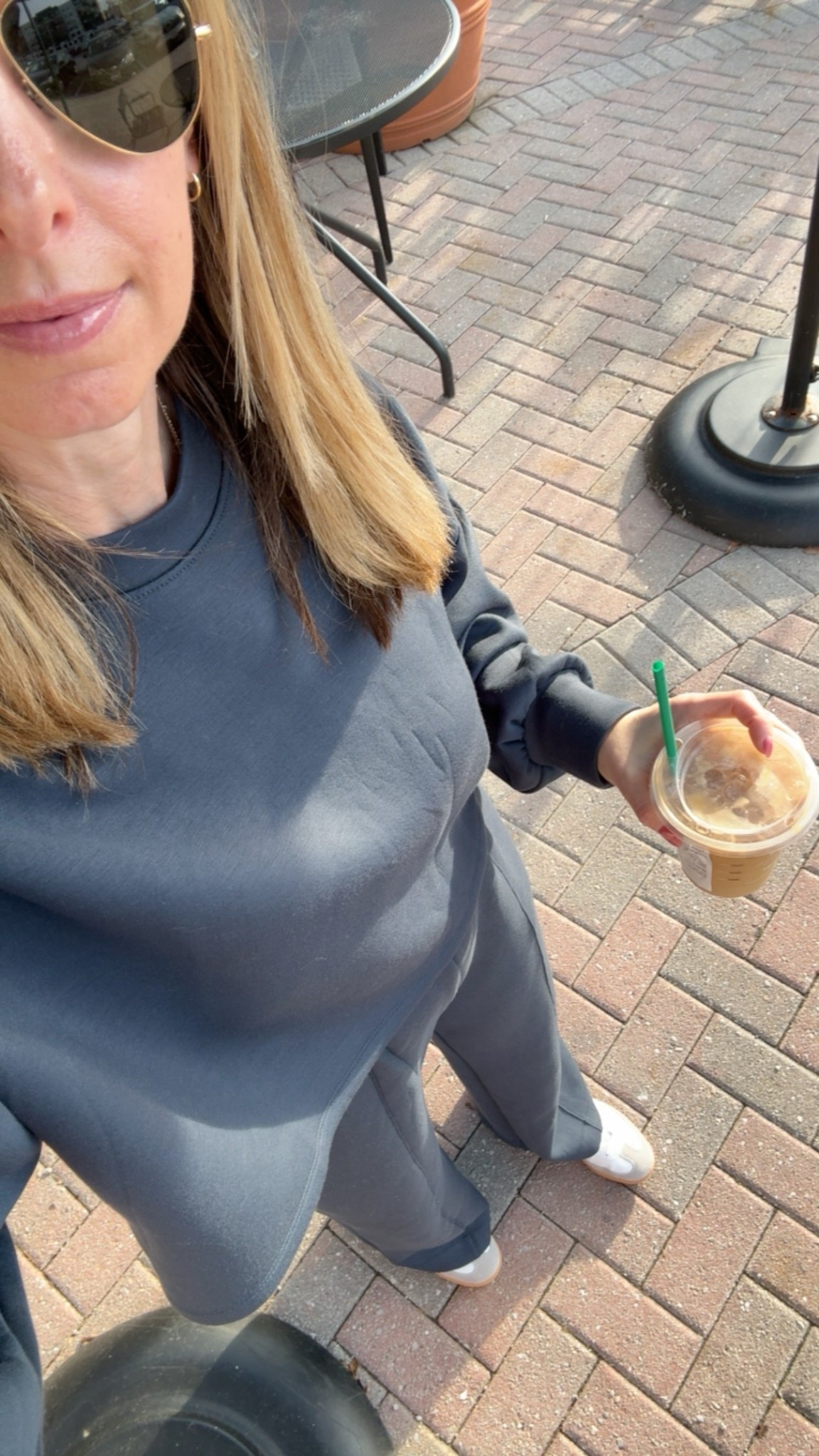 Old navy bounce fleece 
Perfect for spring day
XS petite pants, small top



#LTKootd #LTKPetite #LTKOver40