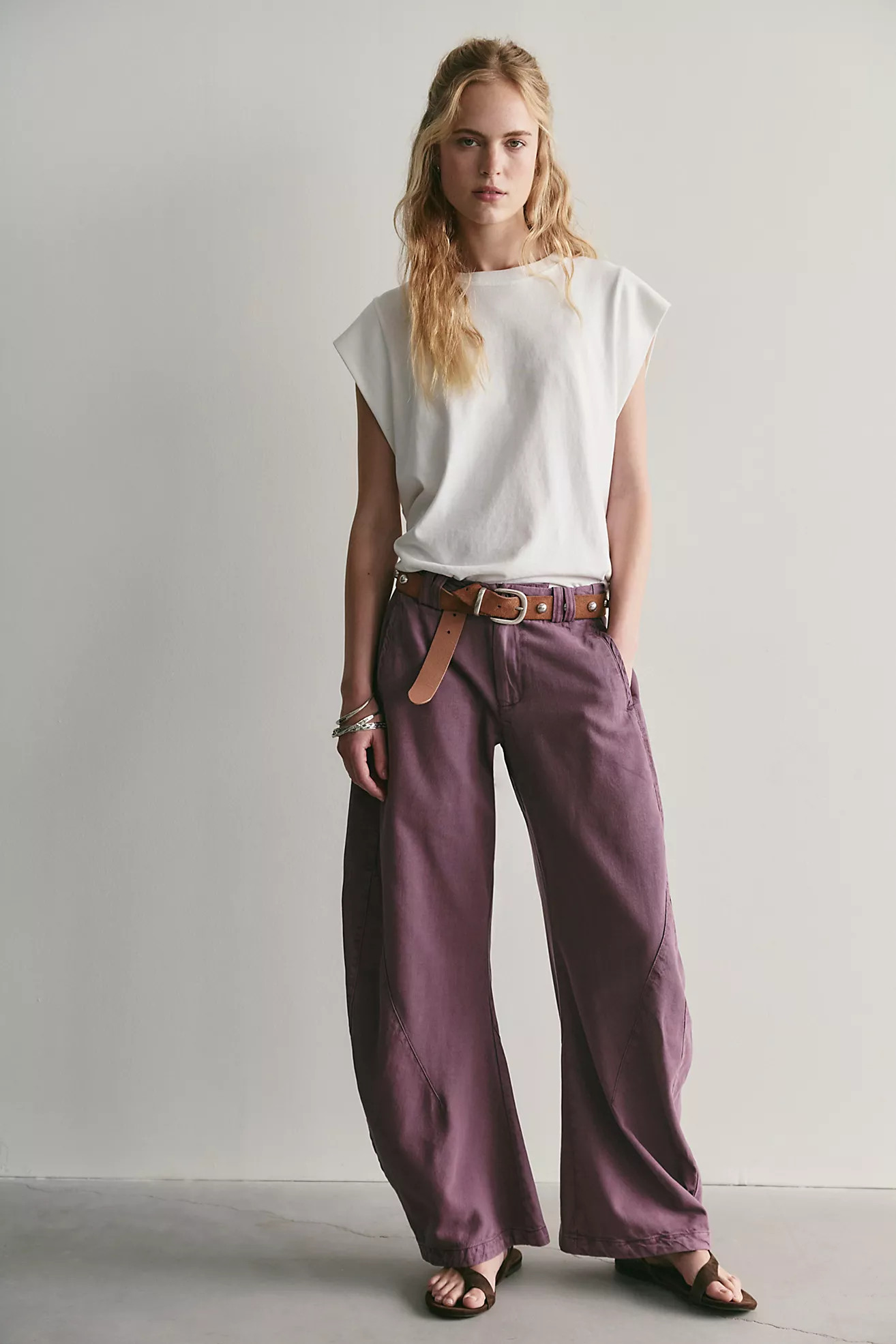 Spotlight Washed Barrel Chino Trousers | Free People (Global - UK&FR Excluded)