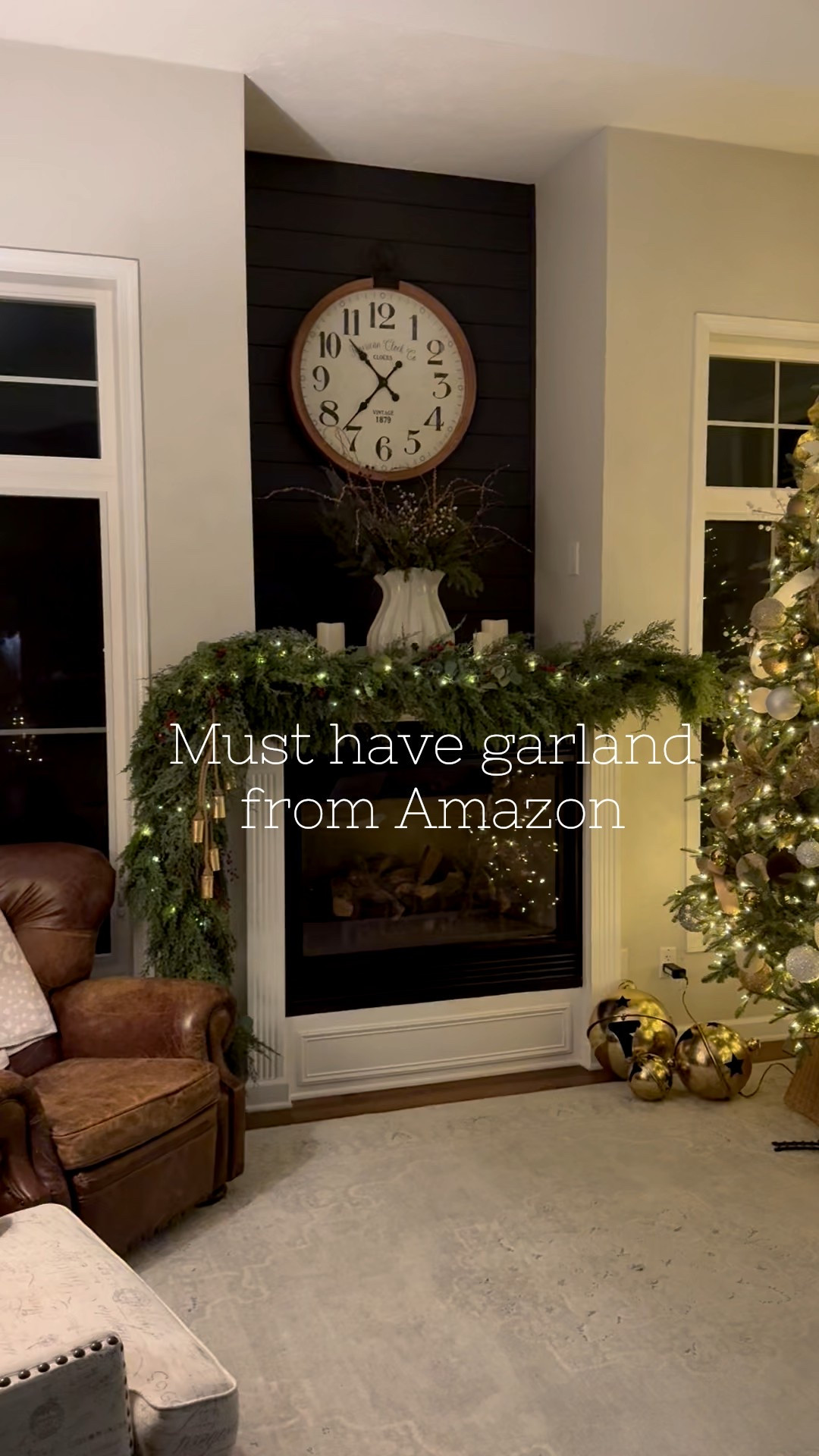 Amazon garland for Christmas mantle decor 🎄

#LTKHome #LTKSeasonal #LTKHoliday
