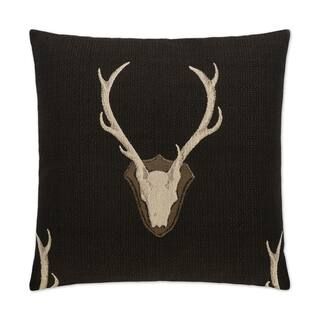 Stag Black Down 24 in. x 24 in. Decorative Throw Pillow | The Home Depot