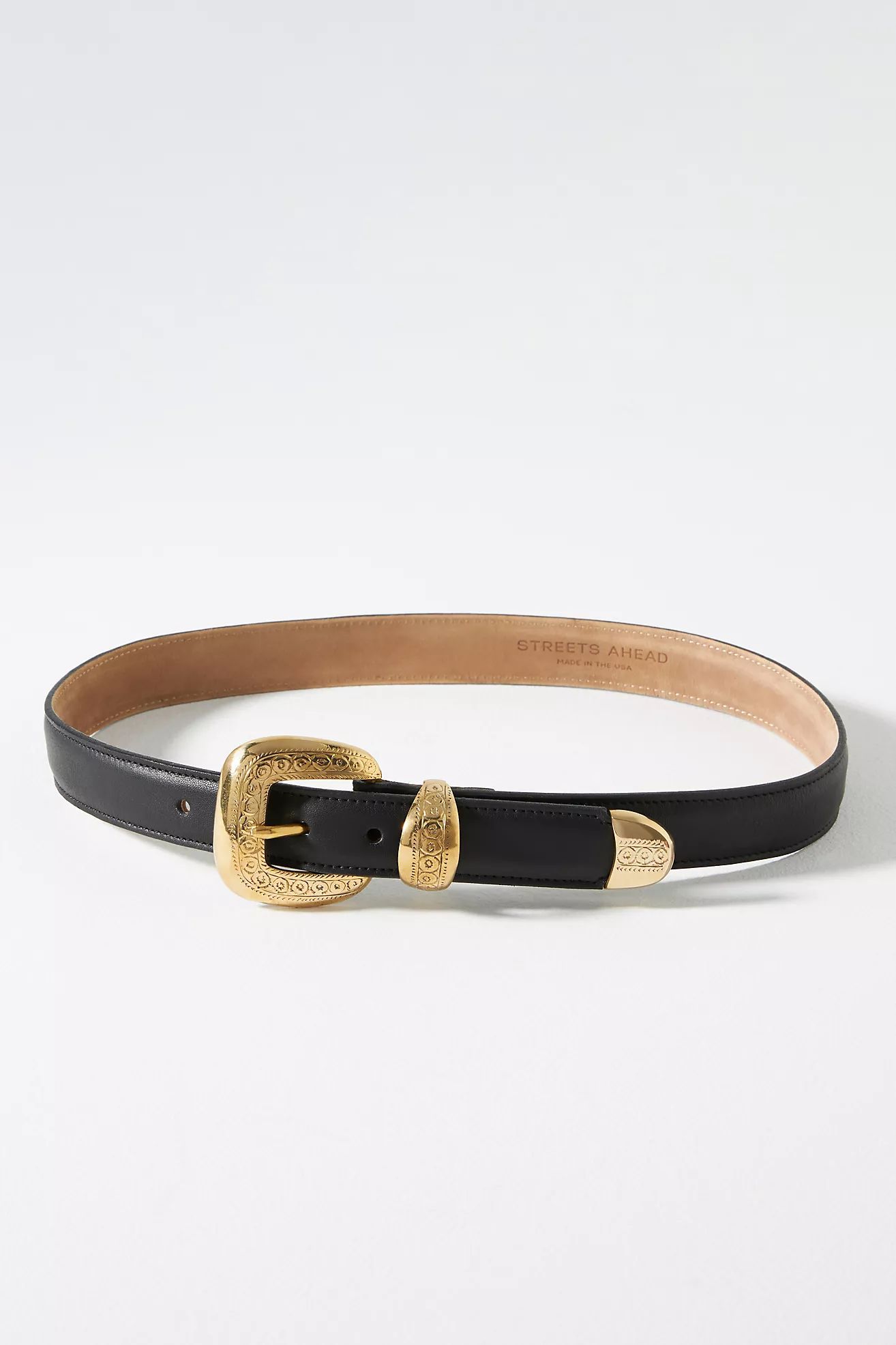 Streets Ahead Gold Buckle Belt | Anthropologie (US)