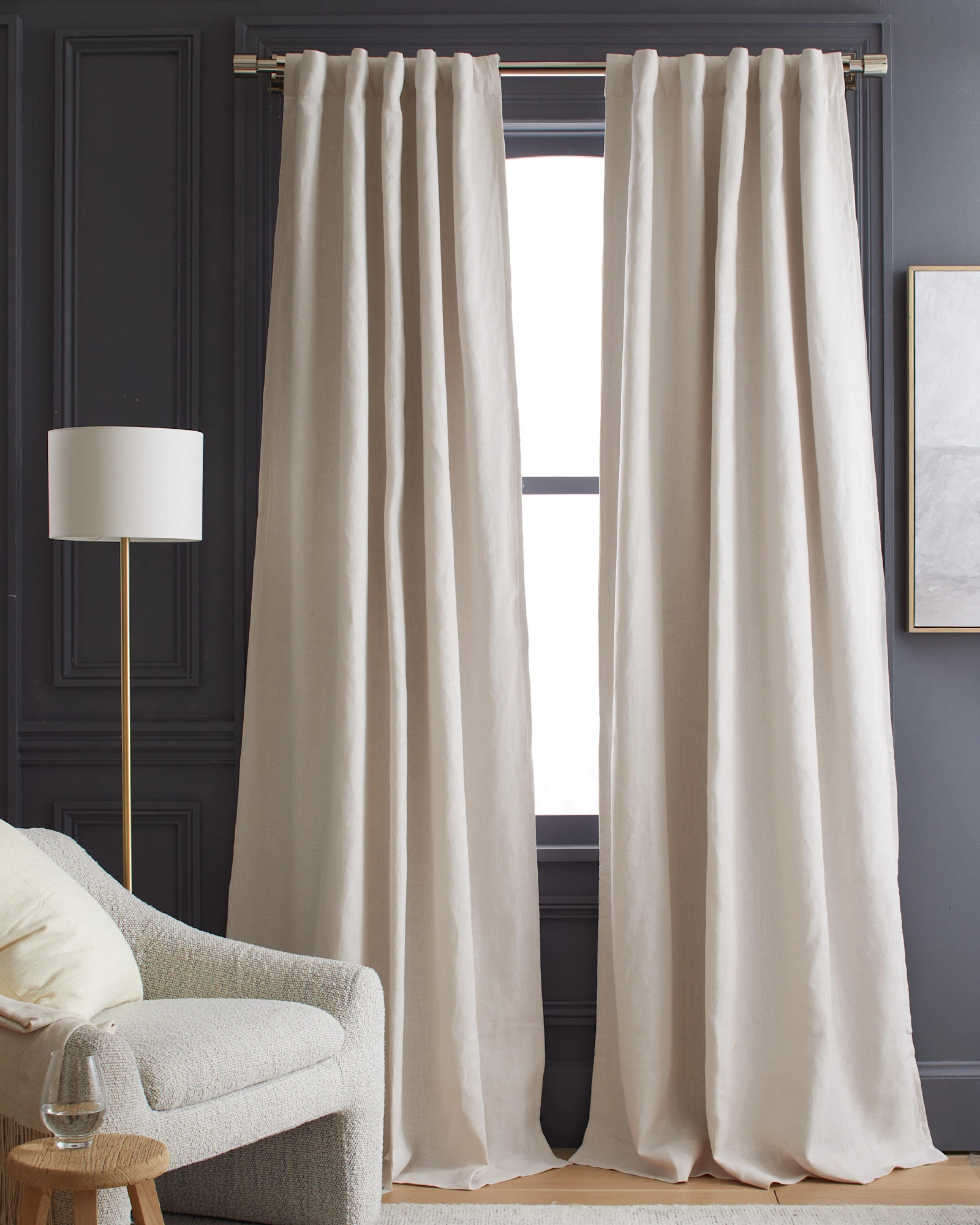 Heavyweight European Linen Room Darkening Curtain | Quince