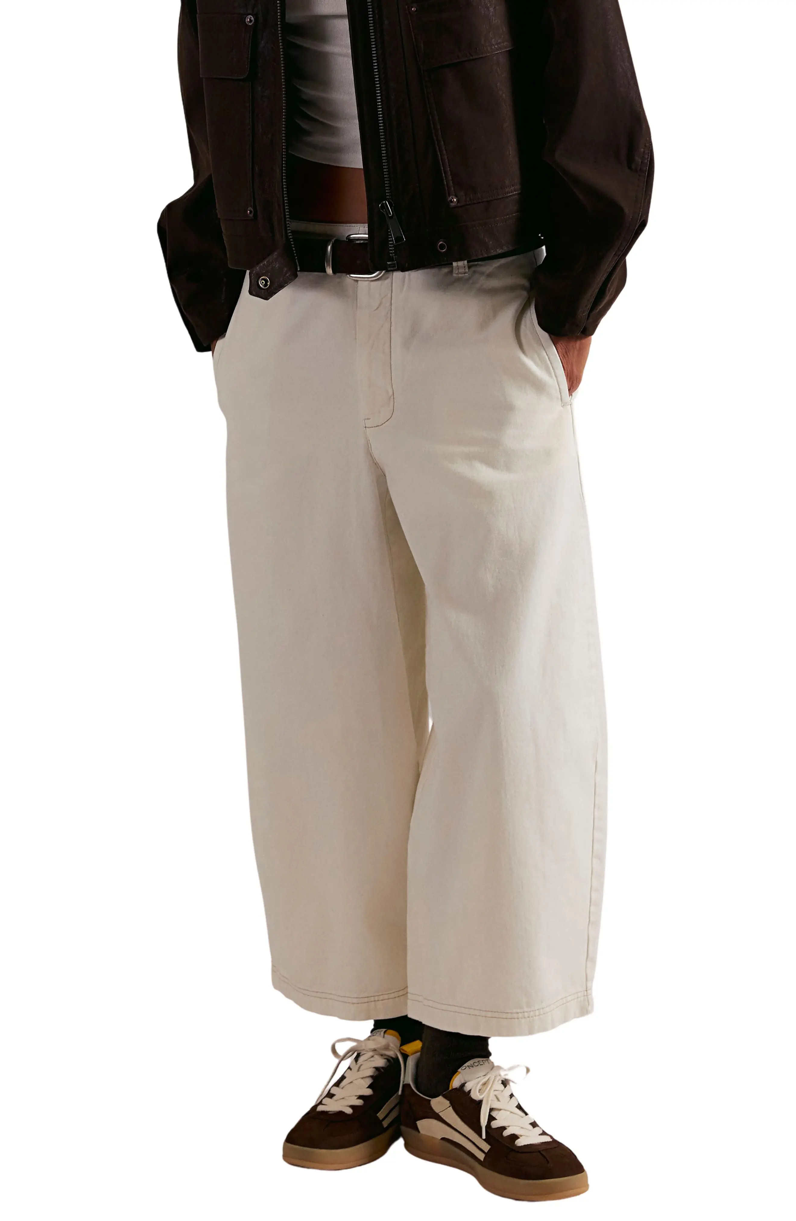 Free People Lay Down Ankle Wide Leg Chinos (Women) | Nordstrom | Nordstrom