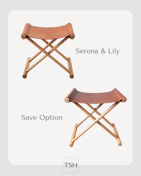This Amazon faux leather stool is a great option compared to the more expensive Serena and Lily option  

#LTKsalealert #LTKhome #LTKFind