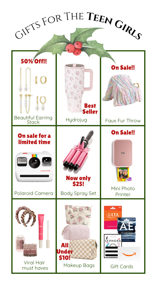 Gift guide for the teen girls in your life!! From cameras to jewelry, there's something for everyone.  

 #LTKGiftGuide #LTKHoliday #LTKSaleAlert