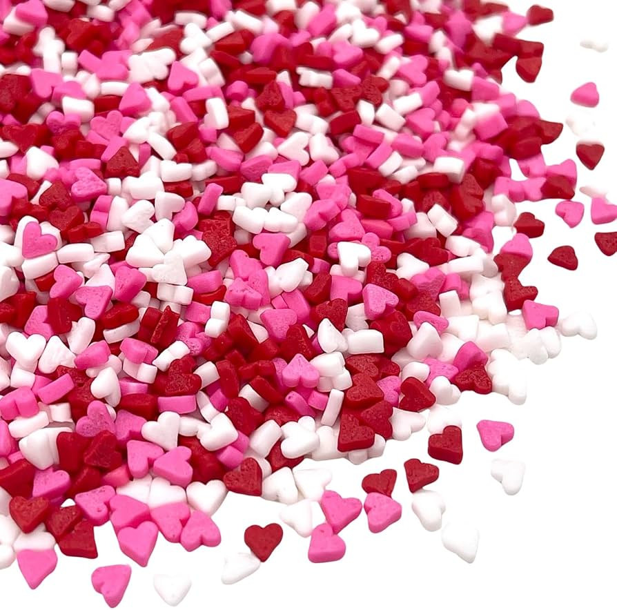 Manvscakes | Valentine sprinkles | Pink and red sprinkles | Jimmies | Cookie sprinkles | Edible s... | Amazon (US)