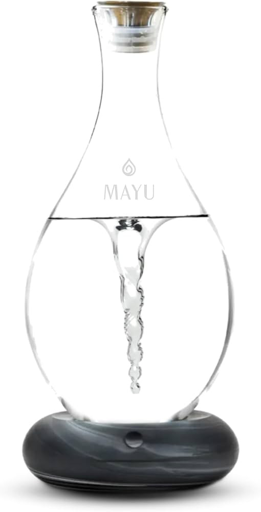MAYU Swirl Structured Water Device with 1.5L Glass Pitcher & Rechargeable Base - Enhances Filtere... | Amazon (US)