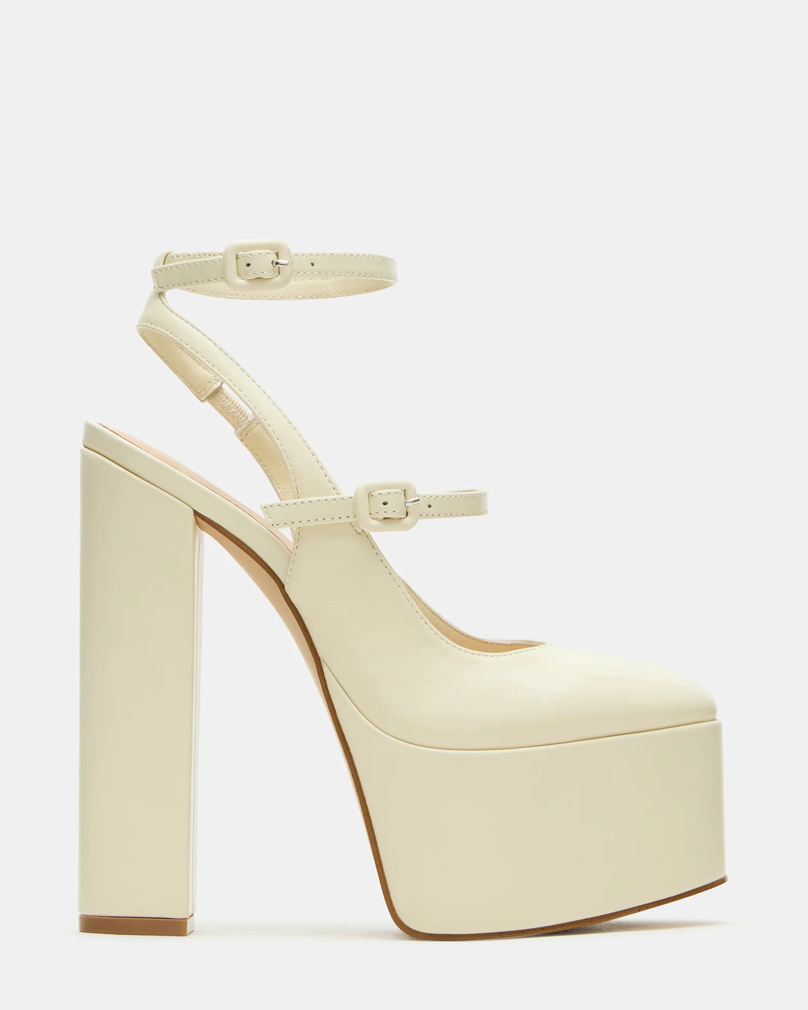 SCOTLYN Bone Leather Women's Platform Block Heel | Steve Madden (US)