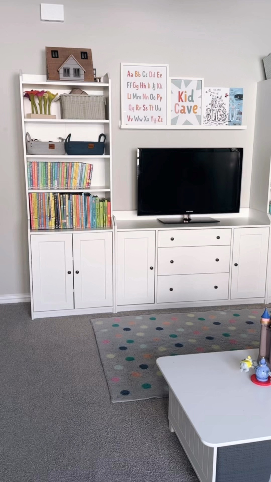 ✨Kid’s Playroom ✨

I’m happy to film a more in depth tour, what do you want to see a closer look at? 

Products shown are linked in my bio under my Amazon storefront and LTK. 

#playroom #playroomideas #playroomorganization #playroomstorage #playroomgoals #playroominspo #organizedplayroom #toystorage #toystorageideas #organization #organized #homeorganization #momlife #organizing #cleanplayroom #ikeahauga #ikeafurniture #ikeabookshelf #lovevery #cuddleandkind #nugget #nuggetcomfort 

#LTKBaby #LTKKids #LTKFamily