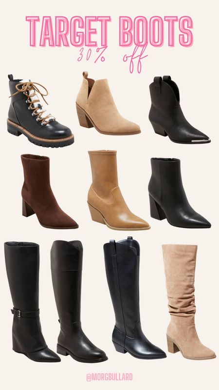 Target Boots | Target Booties | Western Boots | Winter Boots 

#LTKSeasonal #LTKshoecrush #LTKfindsunder50