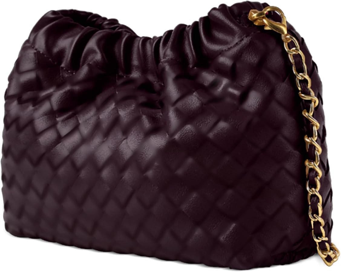 Joryin Woven Women's Crossbody Bag & Evening Purse, Trendy Dumpling Clutch & Hobo Cloud Shoulder ... | Amazon (US)