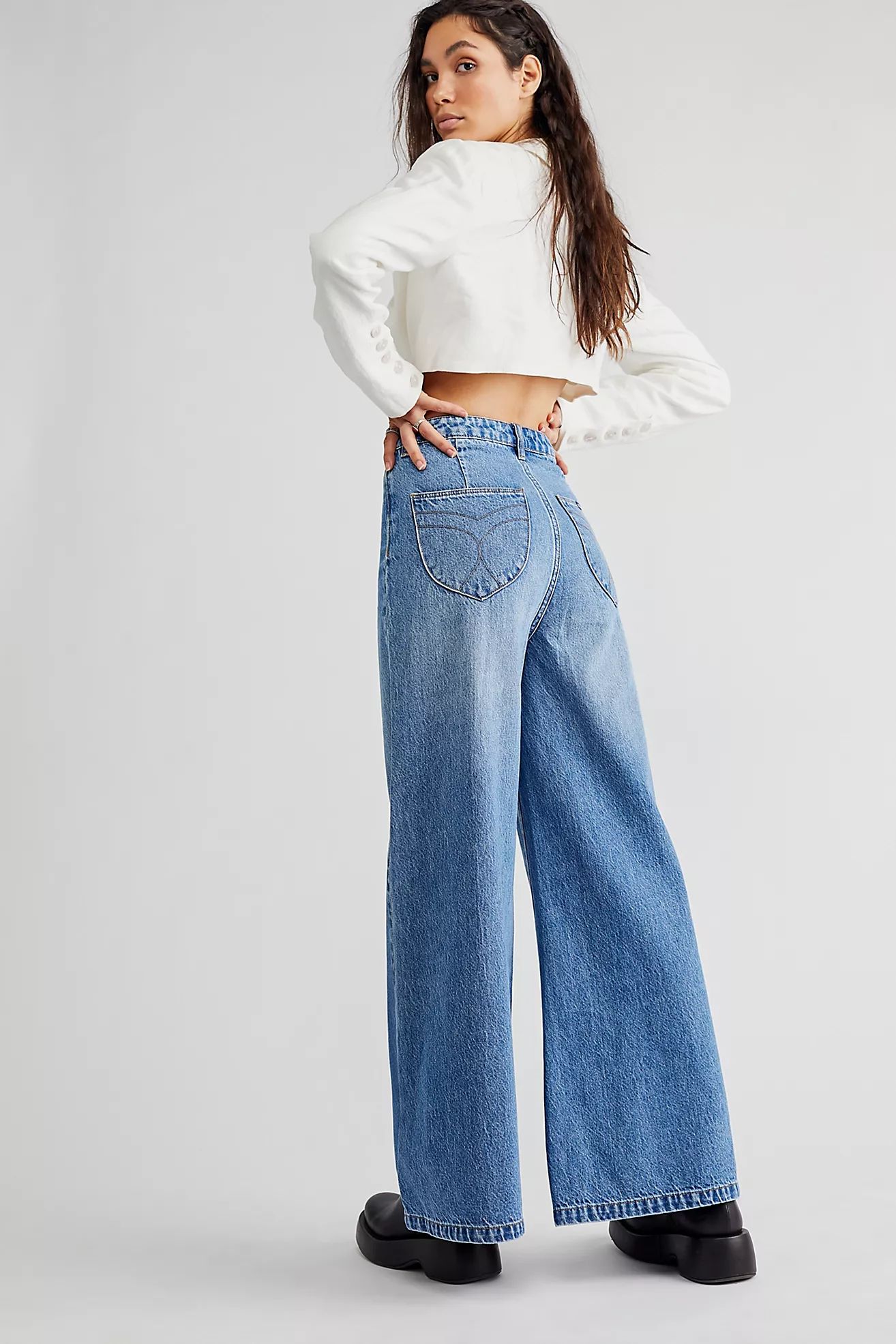 Rolla's Camille Super Flare Jeans | Free People (Global - UK&FR Excluded)