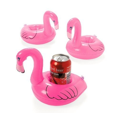 Inflatable pink flamingo coasters (1 dz) | Amazon (US)