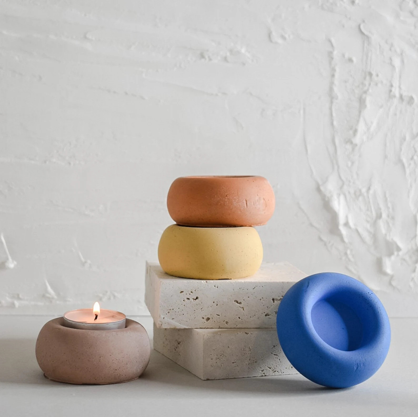 Tea Light Candle Holder Votive Candle Stick Holder Stone | Etsy | Etsy (US)