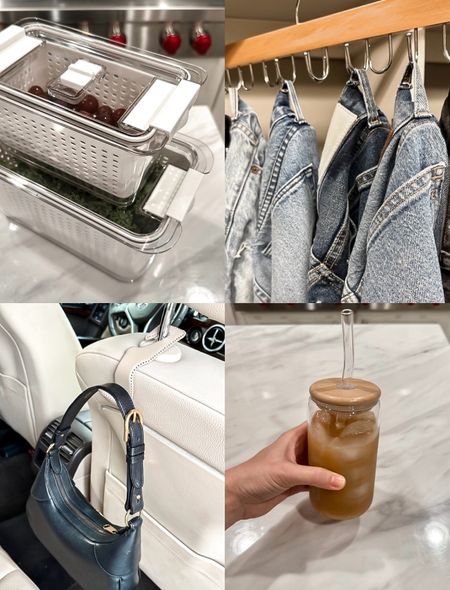 Food storage, Jean organizer, bag holder for car, iced coffee cup

Amazon 
Amazon home finds 

#LTKHome #LTKFindsUnder50