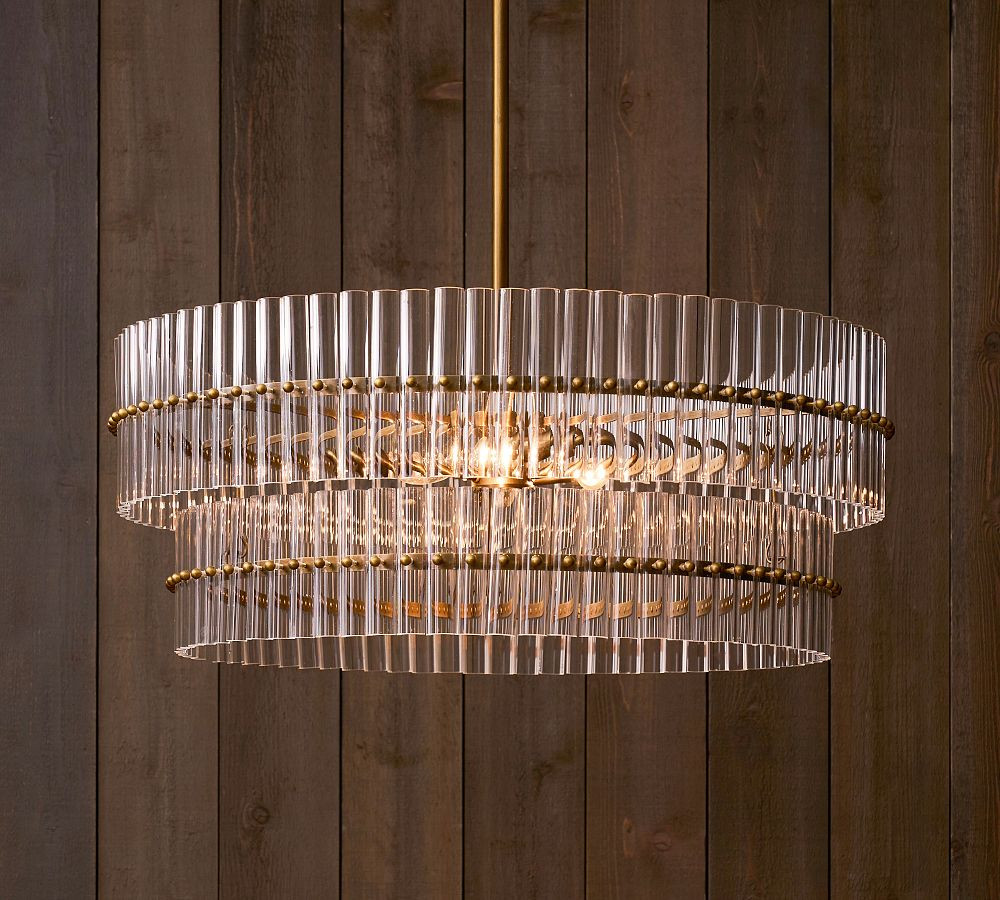 Mallory Crystal Round Chandelier | Pottery Barn (US)