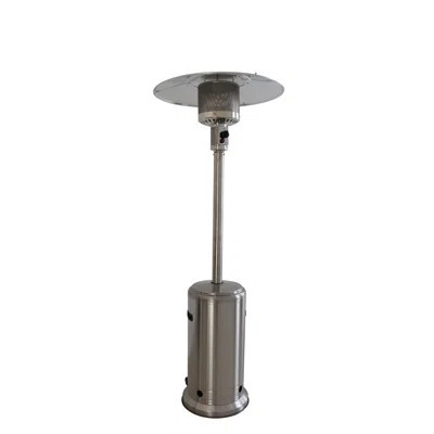 46,000 Standing Patio Heater - Ample Heat Delivery, Steel Gray Color, 67.37 Lb Weight, Automatic Shut-off For 46000 Turns Cold Nights Cozy, Aluminium | Wayfair North America