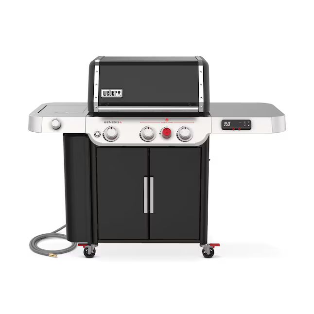 Weber Genesis EX-335 Black 3-Burner Natural Gas Grill with 1 Side Burner | Lowe's