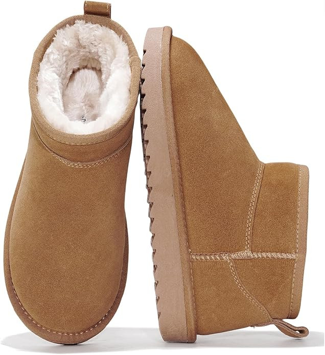 Project Cloud Genuine Suede Ankle Boots for Women - Water Resistant with Memory Foam Insole Winte... | Amazon (US)