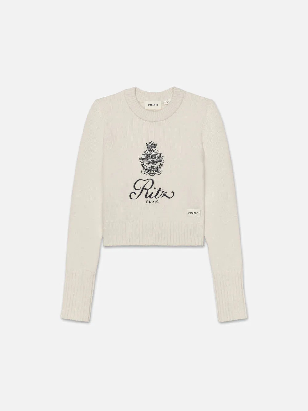 Ritz Women's Cashmere Sweater  in  Off White | Frame Denim