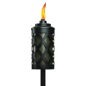 TIKI TIKI 65 Inches Black Steel Garden torch | Lowe's