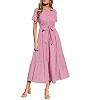 PRETTYGARDEN Women Striped Button Up Maxi Shirt Dress | Amazon (US)