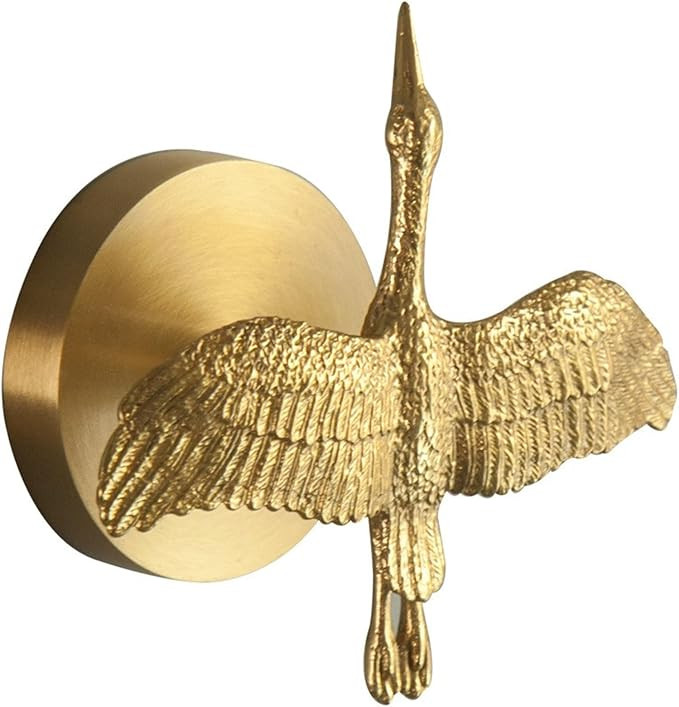 MFYS Brass Bird Coat Rack Robe Wall Hooks Hat Dragonfly Hanger for Bedroom Kitchen Various Shapes... | Amazon (US)