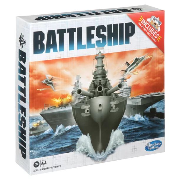 Battleship Board Game, Includes Activity Sheet, for 2 Players, for Kids Ages 7 and Up - Walmart.c... | Walmart (US)