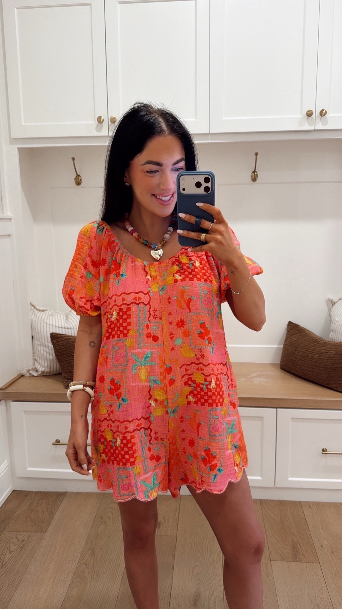 This necklace from Amazon is 24% off right now!! So cute and comes in so many different color options. Wearing a small in the romperr

#LTKSaleAlert #LTKPetite