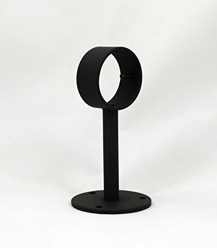 Urbanest Set of 2 Ceiling or Wall Brackets for 1 1/4" and 1 1/8" Curtain Drapery, Black | Amazon (US)