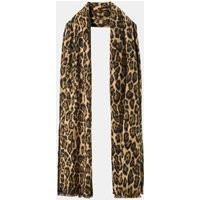Zara - Animal Print Scarf - Leopard - M - Woman | Zara US