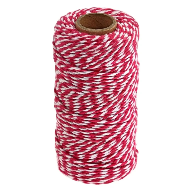 VogueV Cotton String Rope for Gift Wrapping, Red And White Twine, for Arts, Crafts, Gardening, Ho... | Walmart (US)