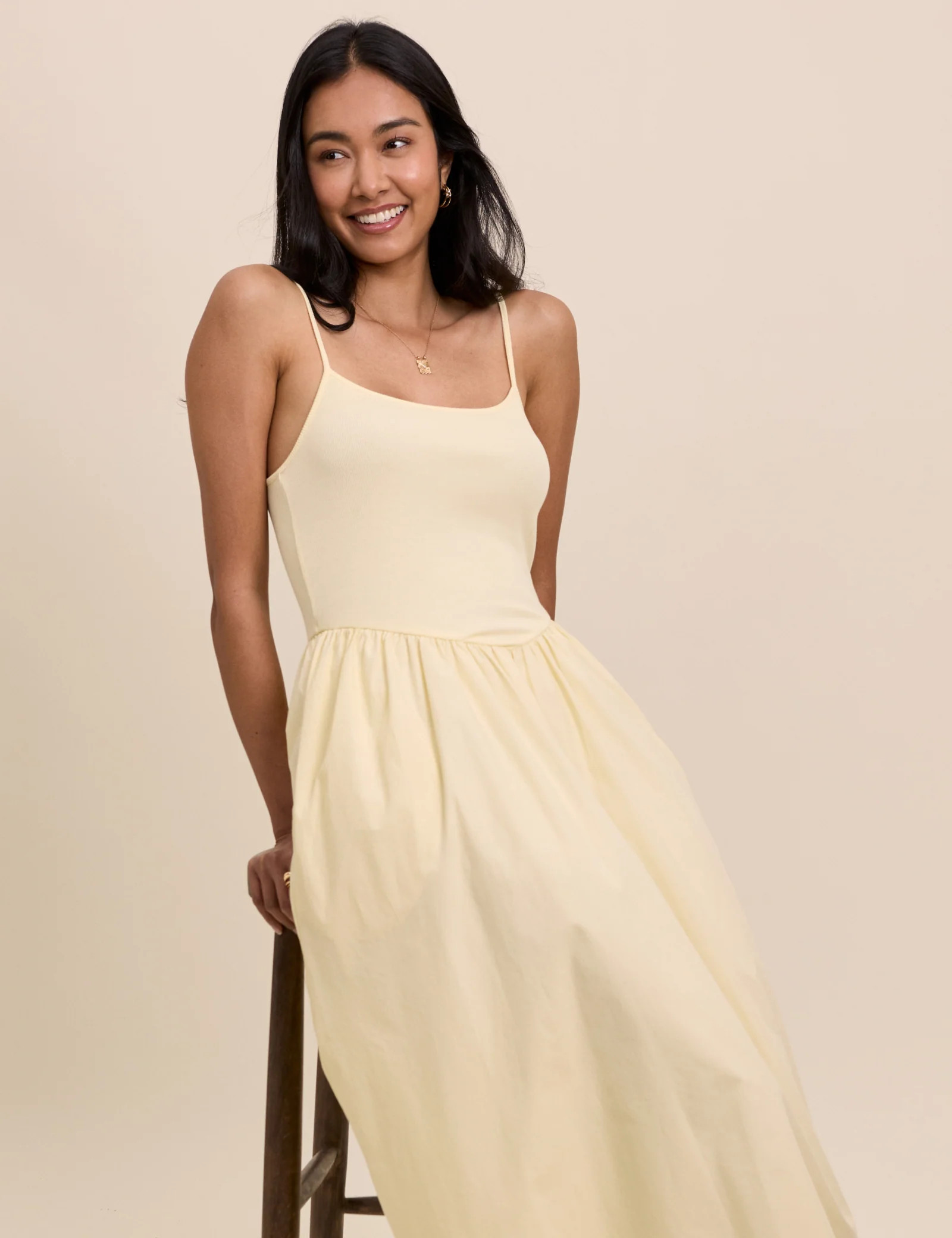 Butter Yellow Madelyn Midi Dress | Nobody's Child