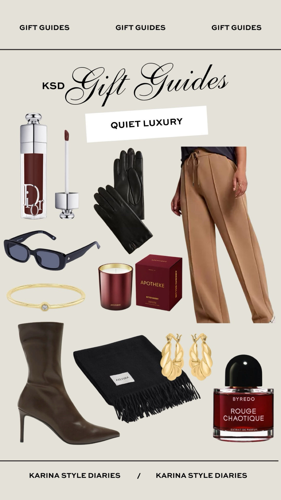 Quiet Luxury Gift Guide ✨ Shopping for someone who enjoys the finer things in life? Don’t stress! You don’t have to break the bank with these indulgent picks. These finds are all fool-proof gift ideas for even the pickiest person on your list. You can’t go wrong with a luxe candle, hoop earrings, leather gloves, or a scarf. Plus, if you’re looking to spend a little bit more, this diamond bezel ring was a bestseller from last holiday season. I’m also linking my new favorite perfume, which is ideal for winter wear and would make for a long-lasting gift! 

#LTKSeasonal #LTKHoliday #LTKGiftGuide