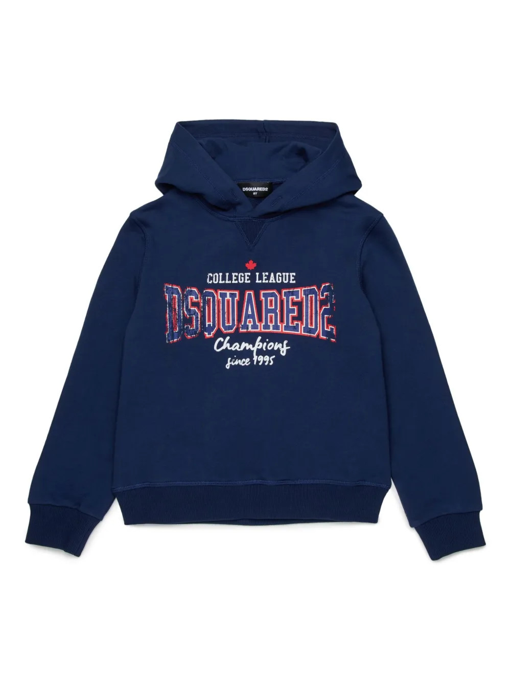 DSQUARED2 KIDS logo-print Cotton Hoodie | Blue | FARFETCH | Farfetch Global