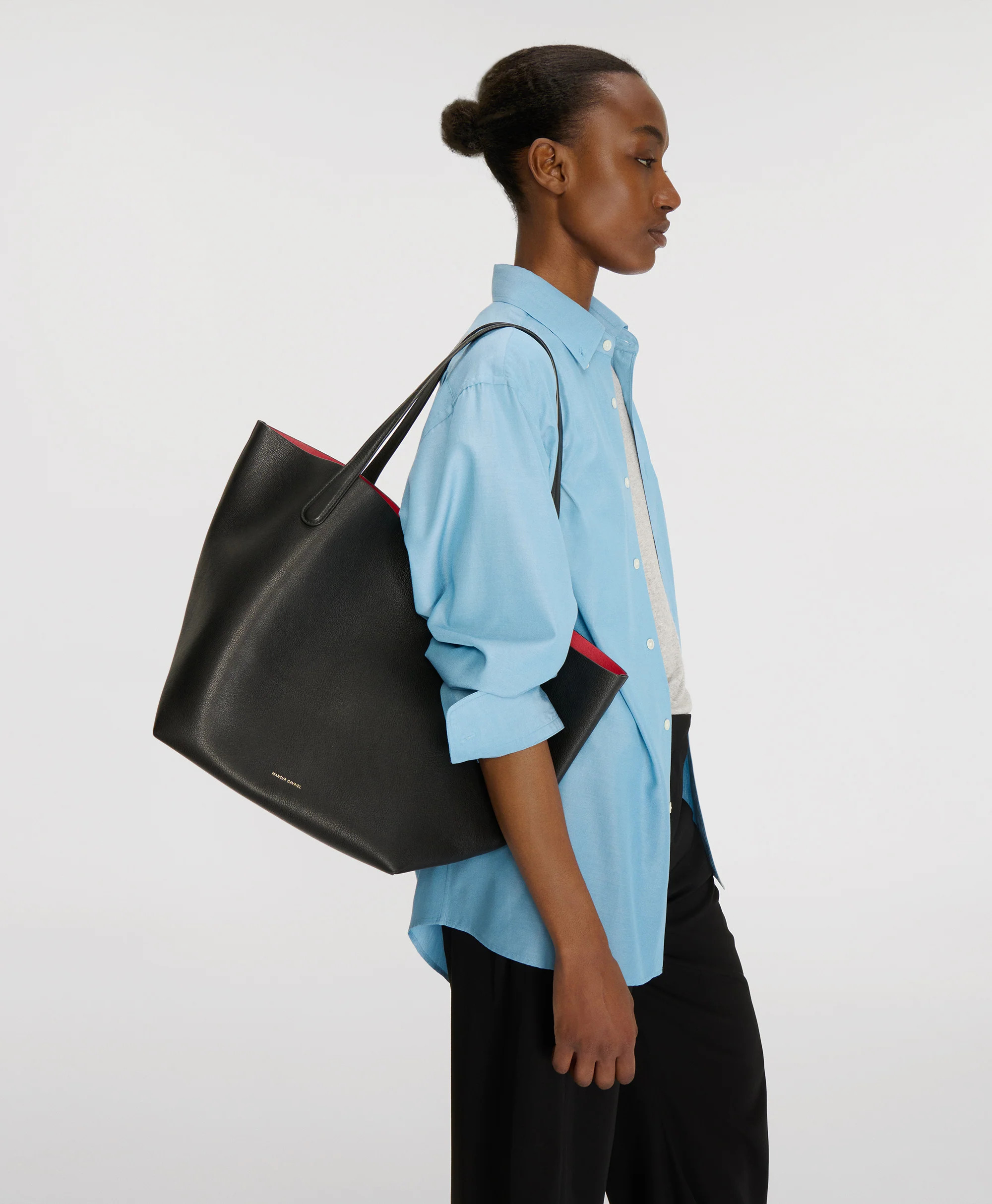 Everyday Soft Tote - Black/Black | MANSUR GAVRIEL